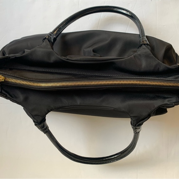 Kate Spade New York Small Shoulder Black Nylon & Leather Handbag - Picture 5 of 13